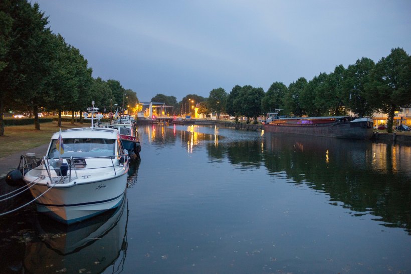 Abendstimmung an der Schleuse 0